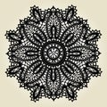 Delicate lace doily pattern Royalty Free Stock Photo