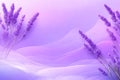 Delicate Lavender flower pattern background. Generative AI