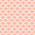 Delicate mesh texture. Vector geometric pink and white seamless pattern Royalty Free Stock Photo