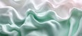 Delicate Mint Green and Pastel Aqua Gradient Fabric, Abstract Background with Smooth Waves Texture Royalty Free Stock Photo