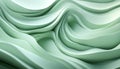 Delicate Mint Green Waves, Soft Abstract Background with Gentle Gradient and Minimalist Design Royalty Free Stock Photo