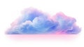 Delicate pastel cloud pink and blue. Neural network AI generated