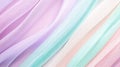 Striped fabric showcasing pastel colors with soft textures arranged on a flat surface in bright lighting. Generative AI Royalty Free Stock Photo