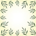 delicate pattern in the form of branches and leaves. wallpaper or background Royalty Free Stock Photo