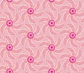 Delicate pink decorative seamless floral pattern tile and background Royalty Free Stock Photo