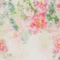 Delicate pink flowers in soft pastel color in blur style. Abstract watercolor background Royalty Free Stock Photo