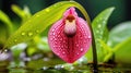 delicate pink ladys slipper