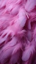 Delicate purple bird feathers create a soft and artistic background