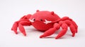 Delicate Red Crab Crochet Toy - Knitted Crab Toy