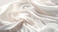 delicate Silk satin white background with beautiful soft folds on the smooth surface. Template. For babies. Or a wedding,