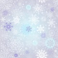 Delicate silvery seamless Christmas pattern Royalty Free Stock Photo