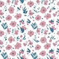 Delicate small flower pattern, perfect for soft designs. Royalty Free Stock Photo