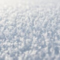 Delicate snowflakes blanket the surface, showcasing intricate crystalline patterns. Each flake Royalty Free Stock Photo