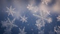 winter snowflakes background wallpaper (ai generated) Royalty Free Stock Photo