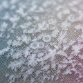 Delicate snowflakes with intricate hexagonal patterns Royalty Free Stock Photo