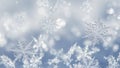winter snowflakes background wallpaper (ai generated) Royalty Free Stock Photo