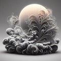 Delicate tendrils of vapor that wrap around objects with gentl