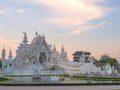 Delicate Thai art in White temple