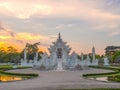 Delicate Thai art in White temple