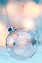 Delicate translucent Christmas bauble Royalty Free Stock Photo