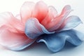 Ethereal Pink and Blue Abstract Floral Form Royalty Free Stock Photo