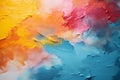 Delicate watercolor painted background in multi-colors, rainbow smoke-like design Royalty Free Stock Photo