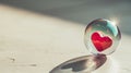 Delicate Whispers: Love Encased in an Iridescent Bubble