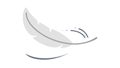 Delicate White Feather with Soft Texture, vector design Generative AI Royalty Free Stock Photo