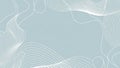 Delicate white flowing wavy lines creating an organic abstract pattern on a soft pastel blue background with a sense of movement Royalty Free Stock Photo