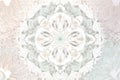 Delicate White and Pastel Mandala Pattern with Soft, Flowing Lines