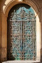 Delicate wrought-iron door on the Grandmaster's Palace, Valletta Royalty Free Stock Photo