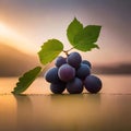 bunch of grapes. Ai generative