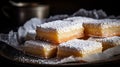 Delicately Sweet Shortbread With Powdered Sugar Accompaniment