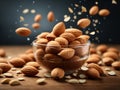 Delicious almond has sweet and nutty flavor with crunchy texture