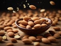 Delicious almond has sweet and nutty flavor with crunchy texture