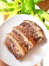 Delicious amazing chocolate marble cake