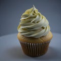 Delicious and amazing Vanilla cup cake ai generated image