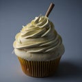 Delicious and amazing Vanilla cup cake ai generated image