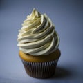 Delicious and amazing Vanilla cup cake ai generated image