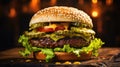 delicious american burger food mouthwatering