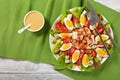 American cobb salad on a plate Royalty Free Stock Photo