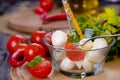 Delicious appetizer caprese Royalty Free Stock Photo