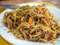 Delicious asian street food in the philippines island of coron including PANCIT Royalty Free Stock Photo