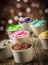 Delicious assortment of party ice cream