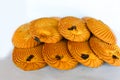 Delicious Backery Biscuits On White Background.