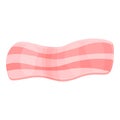 Delicious bacon icon, cartoon style