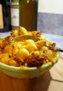 Delicious baked mac and cheese made with shell macaroni creamy cheddar cheese sauce beer and breadcrumb topping.