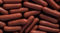 Delicious Bangers Meat Product Horizontal Background.