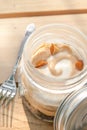 Delicious Banoffee in Mason jar