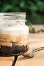 Delicious Banoffee in Mason jar